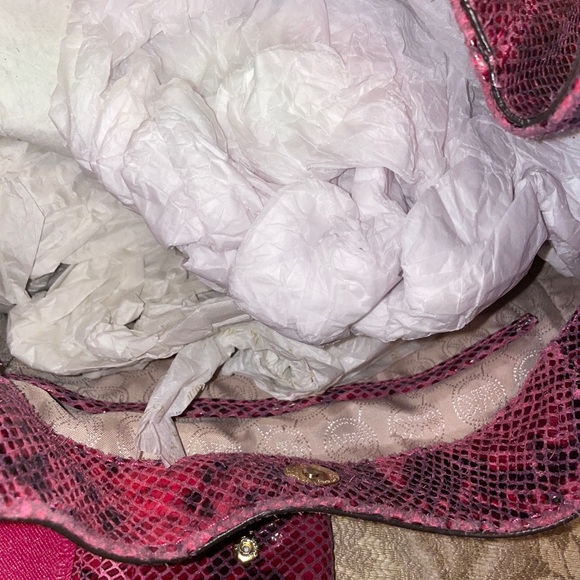 MK Pink Snakeskin Bag - Picture 3 of 7